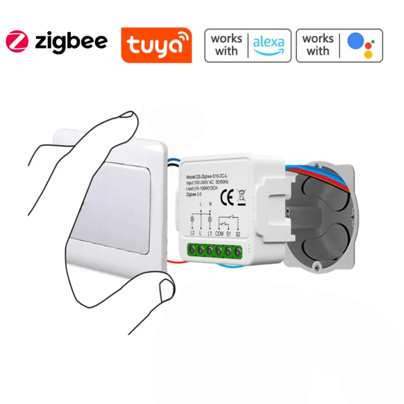 Zigbe Üçlü Mini Akıllı Anahtar